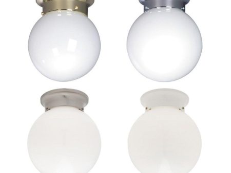 Opal Ball DIY Ceiling Fixture Small in Brass Nickel White Online now